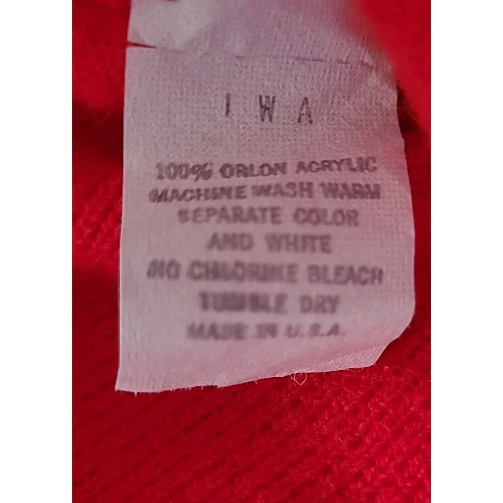 Vintage 70s Annadale Club Pickering By The Kimberton L Sweater Red Golf Knit